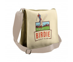 Birdie Golf Club Advertisement Messenger Bag