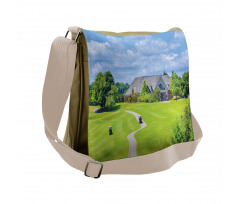 Scenic Countryside Golf Field Messenger Bag