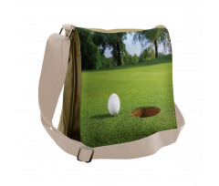 Golf Ball Close to the Hole Messenger Bag