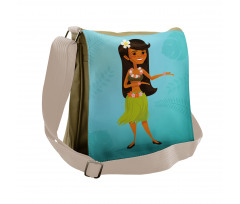 Dancer Hibiscus Flowers Messenger Bag