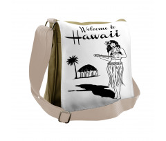 Welcome to Hawaii Words Messenger Bag