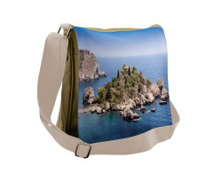 Taormina Beach Rocky Island Messenger Bag