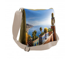 Taormina Coastline Photo Messenger Bag