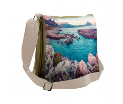 Vibrant Mediterranean Sea Messenger Bag