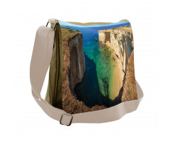 Panoramic Sea and Grotto Messenger Bag