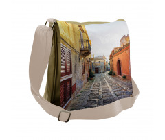 Narrow Street Erice Messenger Bag