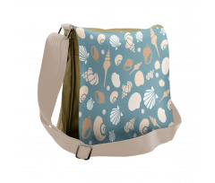 Various Aquatic Seashells Messenger Bag