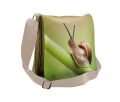 Garden Animal on Stem Plant Messenger Bag