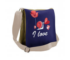 I Love You are My Home Theme Messenger Bag