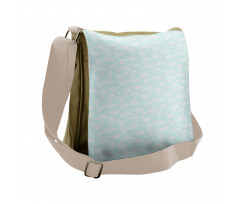 Sky with Clouds and Birds Messenger Bag