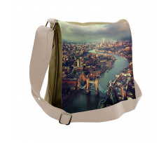 Thames River and Bridge Messenger Bag