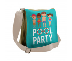 Happy Children Swimsuits Messenger Bag