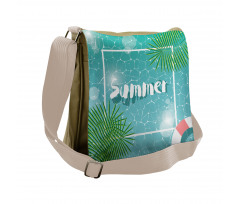 Tropical Summer Square Messenger Bag