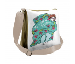 My Hobby is Sleeping Girl Messenger Bag