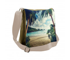 Summer Vintage Tropical Messenger Bag