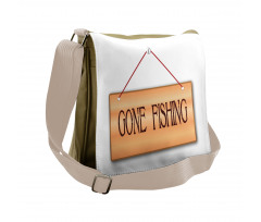 Hanged Signboard Image Messenger Bag