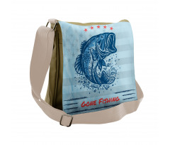 Vintage Trout Fish Messenger Bag