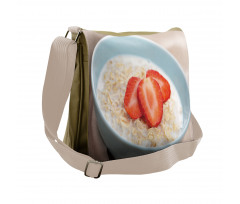 Fresh Strawberries Cereal Messenger Bag