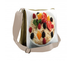 Fresh Fruits and Porridge Messenger Bag