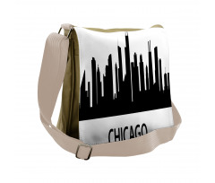 Chicago Line Silhouette Messenger Bag