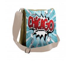 Pop Art Comic Book Chicago Messenger Bag