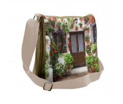 Bunch of Flowers Pots Messenger Bag