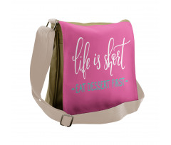 Style Eat Dessert First Messenger Bag