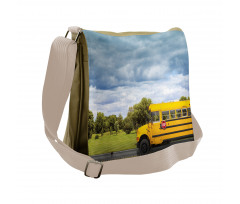 Country Road Morning Messenger Bag