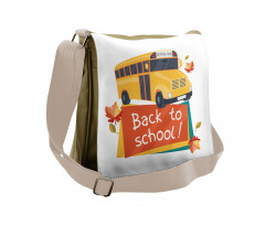 Back to School Subject Messenger Bag