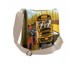 Going on the Bus Trees Messenger Bag