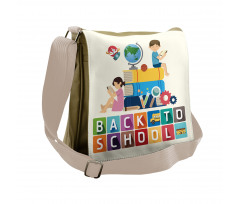 Children Reading Art Messenger Bag