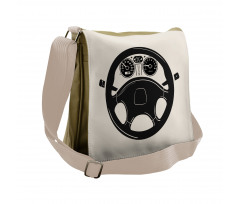 Steering Wheel Auto Tool Race Messenger Bag