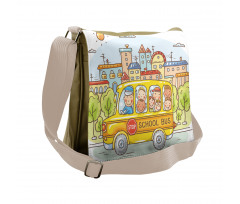 Bus Filled with Toddlers Messenger Bag