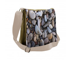 Pebbles by the Sea Beach Messenger Bag