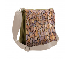 Flat and Silky Rocks Earthy Messenger Bag