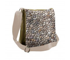 Coastal Theme Stone Wall Messenger Bag