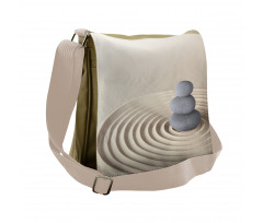 Swirls and Circles Stones Messenger Bag