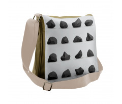 Disparate Sizes and Shapes Messenger Bag