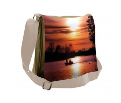 Dramatic Sunset at Waller Messenger Bag