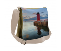 Calm Milwaukee Lighthouse Messenger Bag