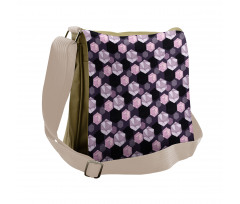 Geometrical Cuts Artwork Messenger Bag