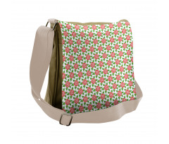 Circular Floral Simplicity Messenger Bag