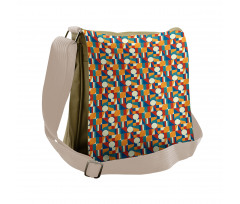 Geometric Modern Art Messenger Bag