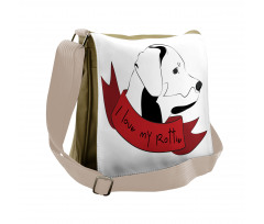 I Love My Rottie Doodle Messenger Bag