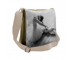 Young Dancer in Studio Messenger Bag