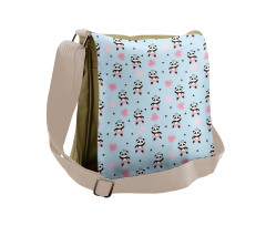 Panda Ballerina in Dress Messenger Bag