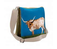 Female Cow and Open Sky Messenger Bag