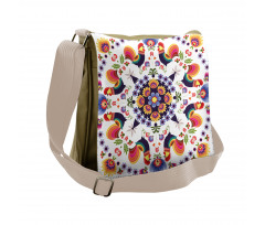 Folkloric Flowers Messenger Bag