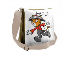 Warrior Cartoon Messenger Bag