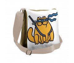 Hero Pet with Blindfold Messenger Bag